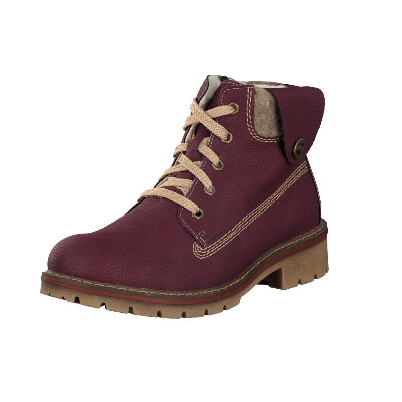 Botas Rieker Y9113-35 Para Mulher - Vermelhas